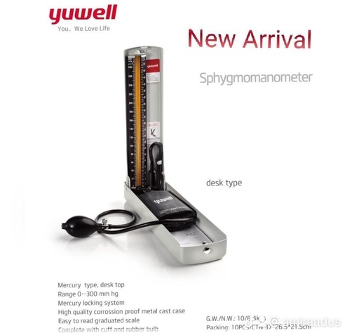 blood pressure monitor (mercury)